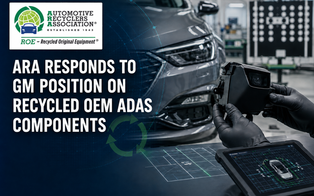 ARA Issues Statement on GM Position Regarding Recycled OEM ADAS Components