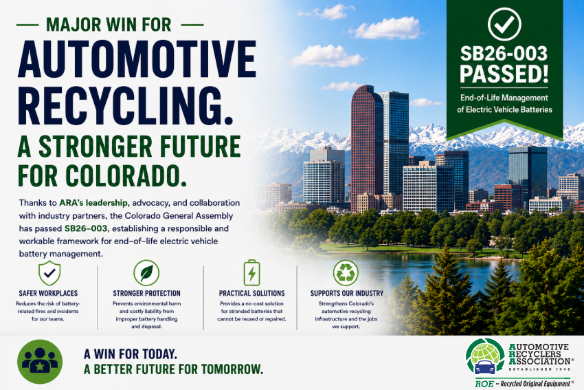 Colorado Assembly Passes Landmark Propulsion Battery Framework